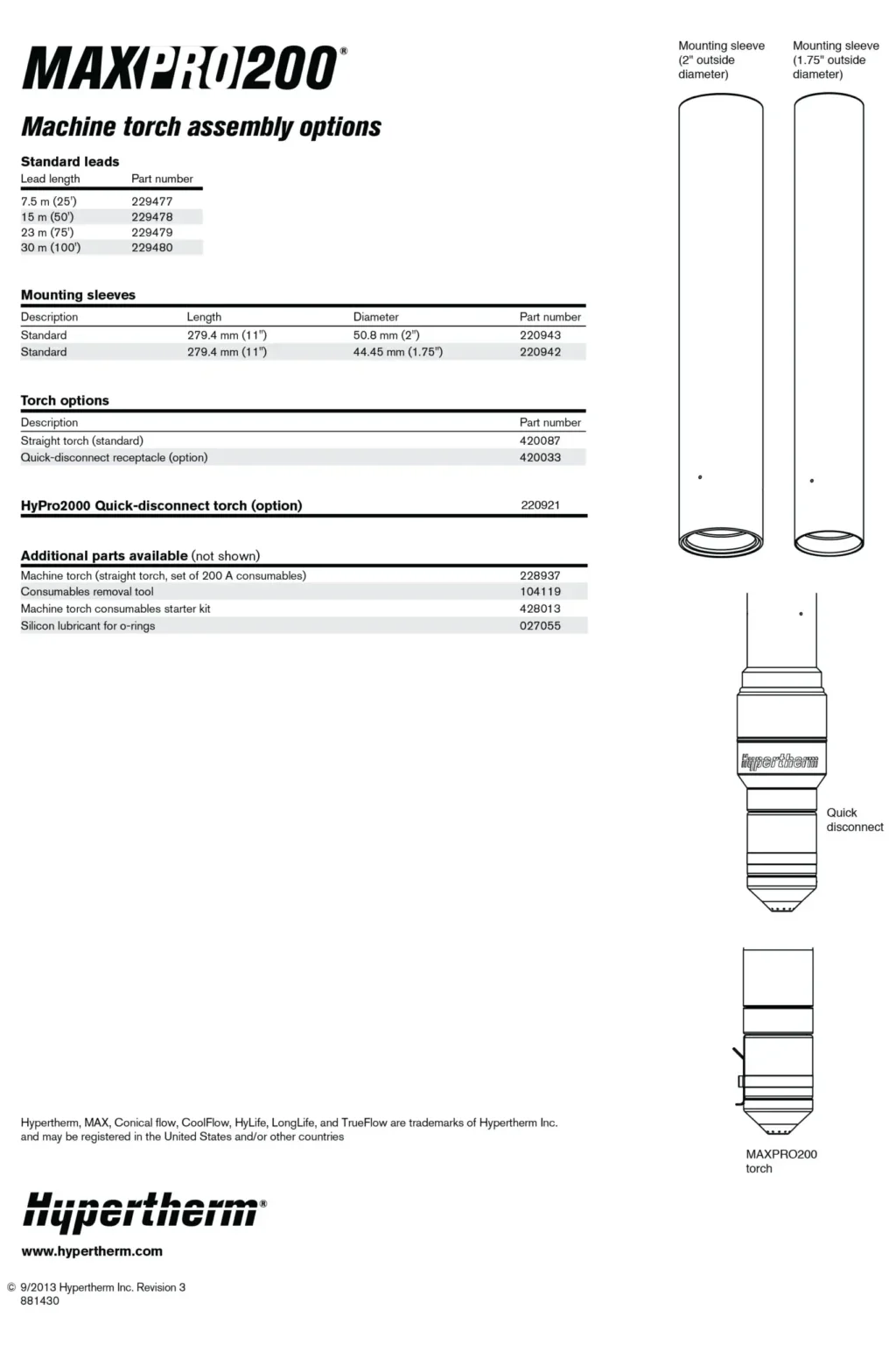 LongLife®: ช่วยยืดอายุการใช้งานของ Electrode และ Nozzle