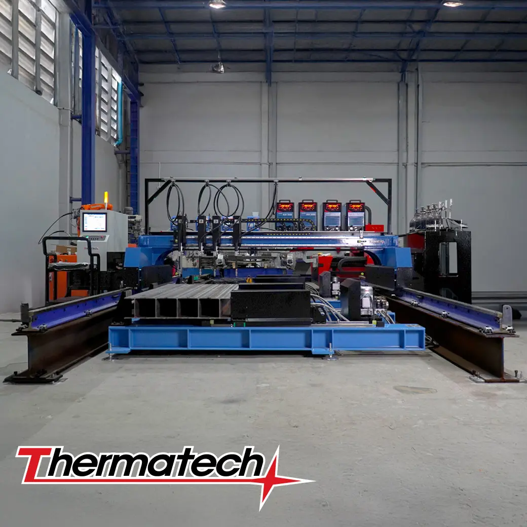 Gatry-wel Gantry Welding System โซลูชันเชื่อมโครงสร้างขนาดใหญ่ (ออกแบบมาเพื่อเชื่อม H-Beam)ทรงพลังด้วยการเชื่อมพร้อมกัน 4 ปืน